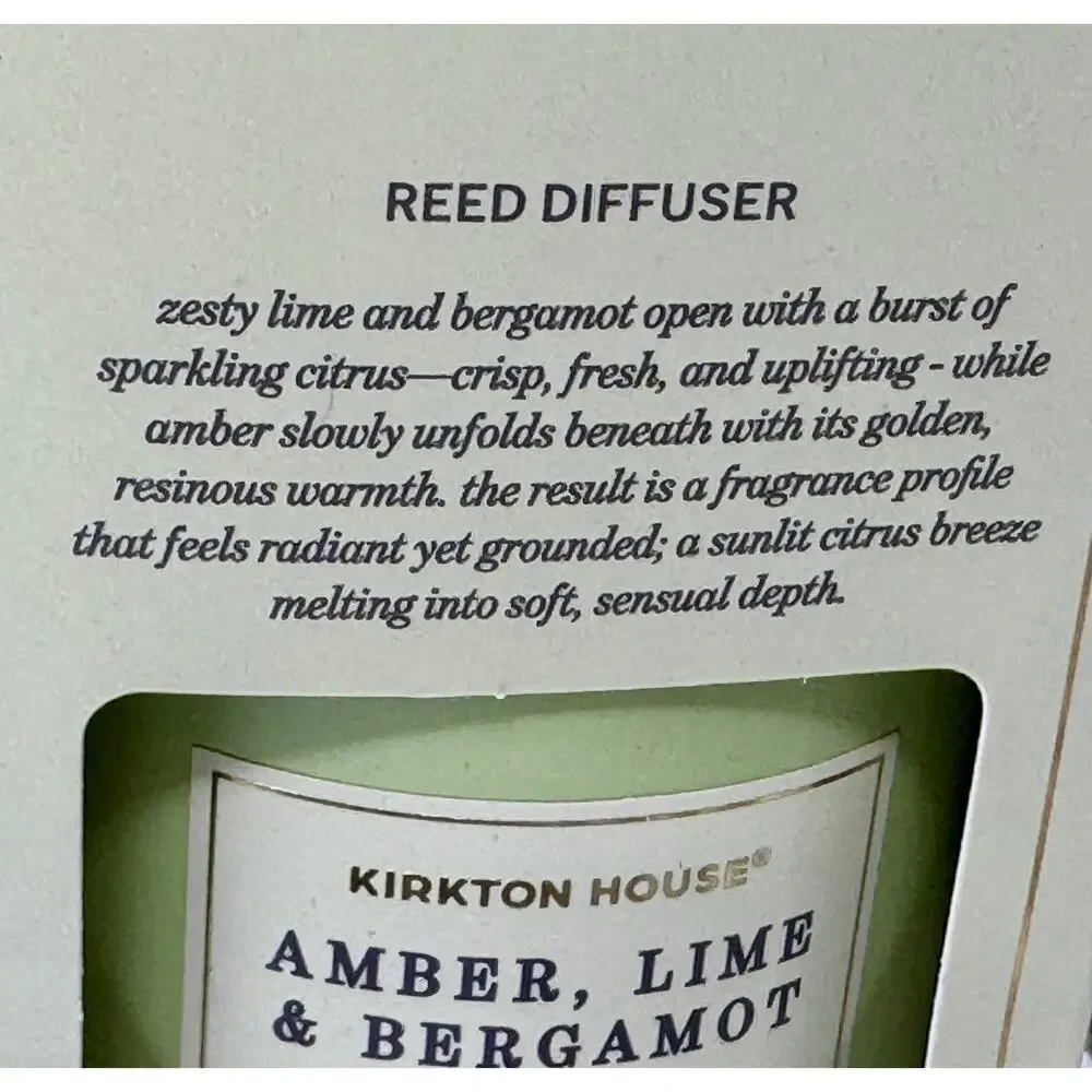 Kirkton House Bundle Amber, Lime, Bergamot & Reed Diffuser & One Large Candle